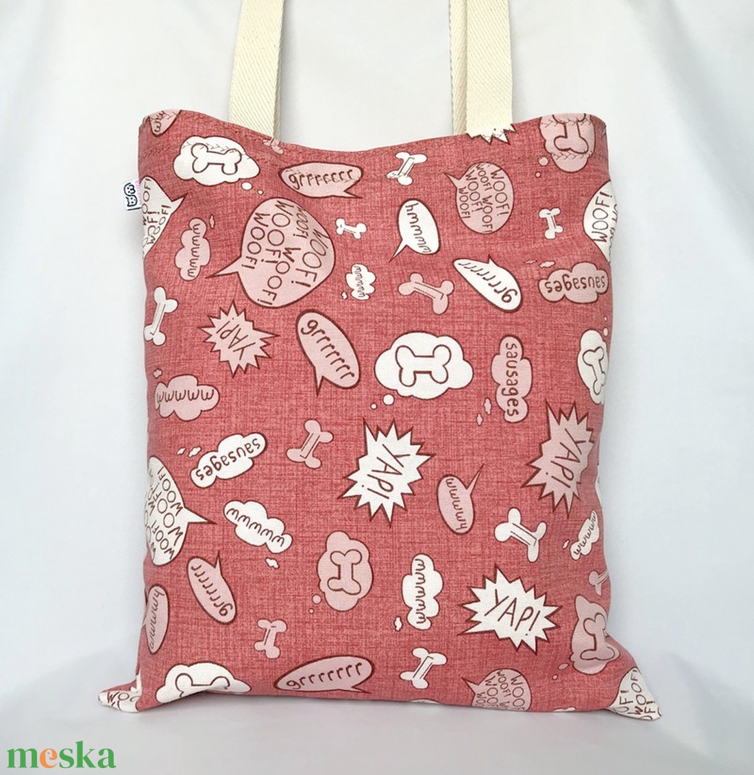 Vau Kutyás Szatyor - táska & tok - bevásárlás & shopper táska - shopper, textiltáska, szatyor - Meska.hu Vau Kutyás Szatyor - táska & tok - bevásárlás & shopper táska - shopper, textiltáska, szatyor - Meska.hu