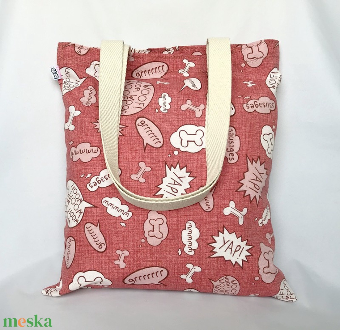 Vau Kutyás Szatyor - táska & tok - bevásárlás & shopper táska - shopper, textiltáska, szatyor - Meska.hu Vau Kutyás Szatyor - táska & tok - bevásárlás & shopper táska - shopper, textiltáska, szatyor - Meska.hu