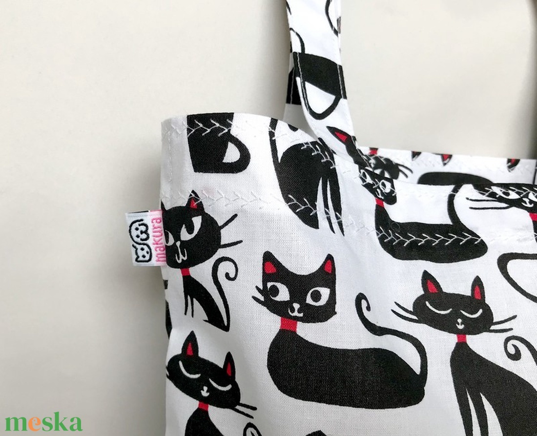 Miau Cicás Szatyor Fehér - táska & tok - bevásárlás & shopper táska - shopper, textiltáska, szatyor - Meska.hu Miau Cicás Szatyor Fehér - táska & tok - bevásárlás & shopper táska - shopper, textiltáska, szatyor - Meska.hu