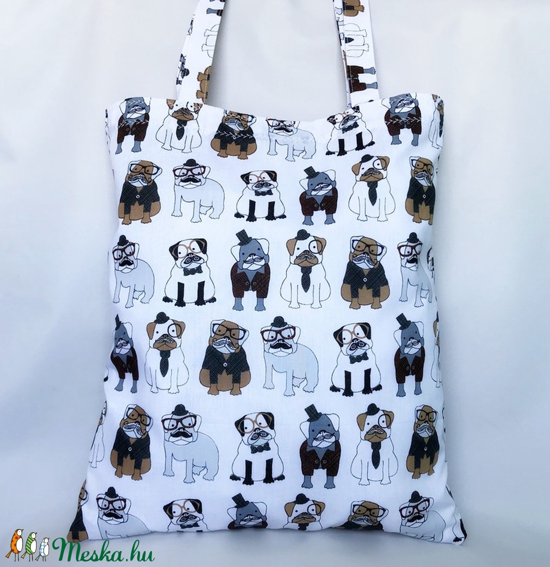 Angol Bulldog Kutyás Szatyor  - táska & tok - bevásárlás & shopper táska - shopper, textiltáska, szatyor - Meska.hu