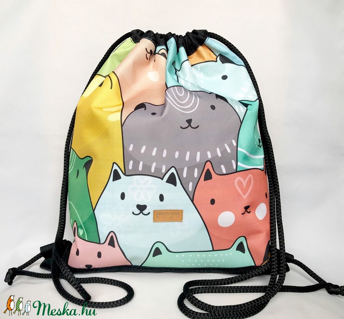 Cicás Vízlepergető Gym Bag Hátizsák - - Meska.hu Cicás Vízlepergető Gym Bag Hátizsák - - Meska.hu