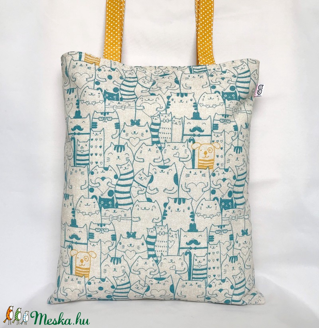 Sárga a kutya Cicás Szatyor - táska & tok - bevásárlás & shopper táska - shopper, textiltáska, szatyor - Meska.hu Sárga a kutya Cicás Szatyor - táska & tok - bevásárlás & shopper táska - shopper, textiltáska, szatyor - Meska.hu