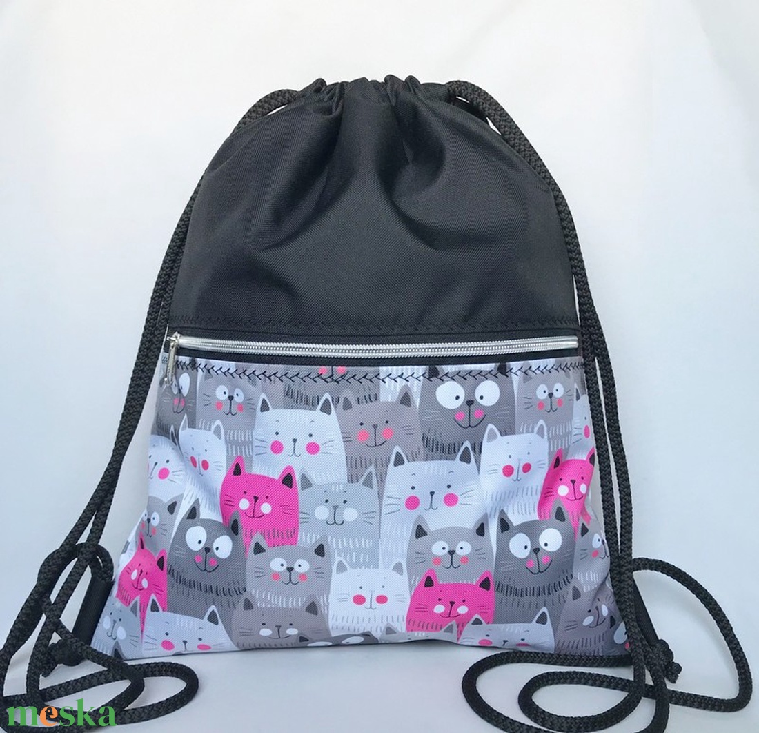 Sok Cica Vízlepergető Hátizsák  - táska & tok - hátizsák - tornazsák, gymbag - Meska.hu