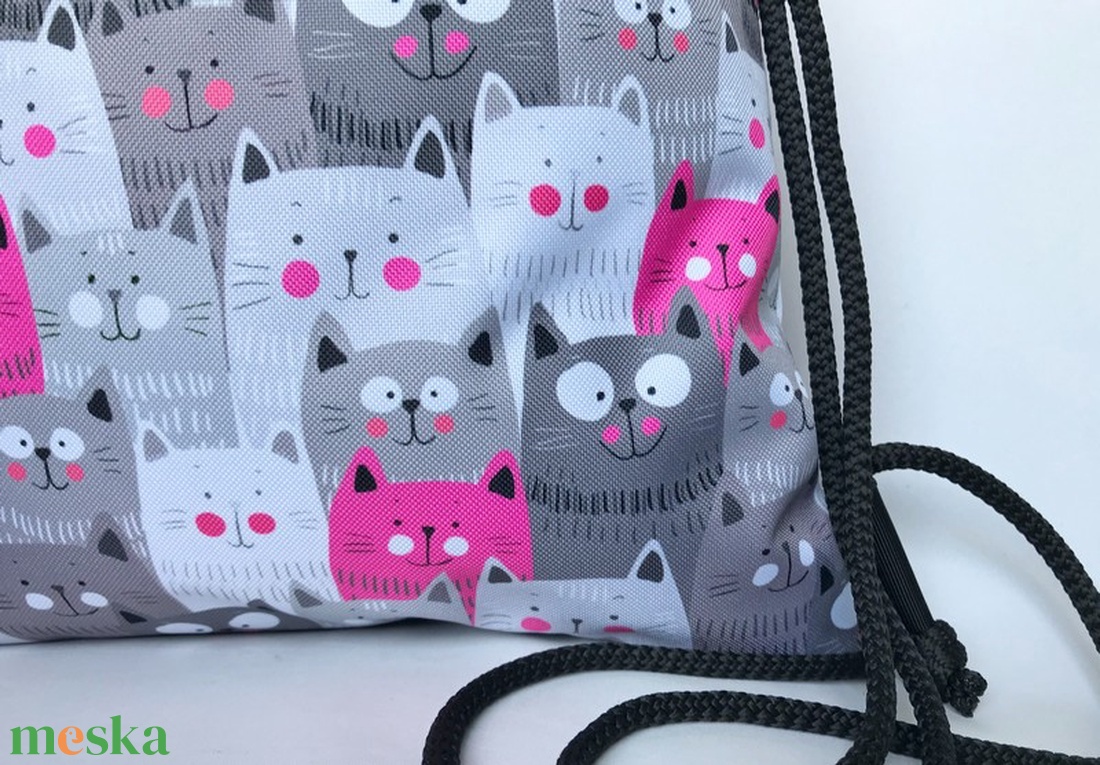 Sok Cica Vízlepergető Hátizsák  - táska & tok - hátizsák - tornazsák, gymbag - Meska.hu