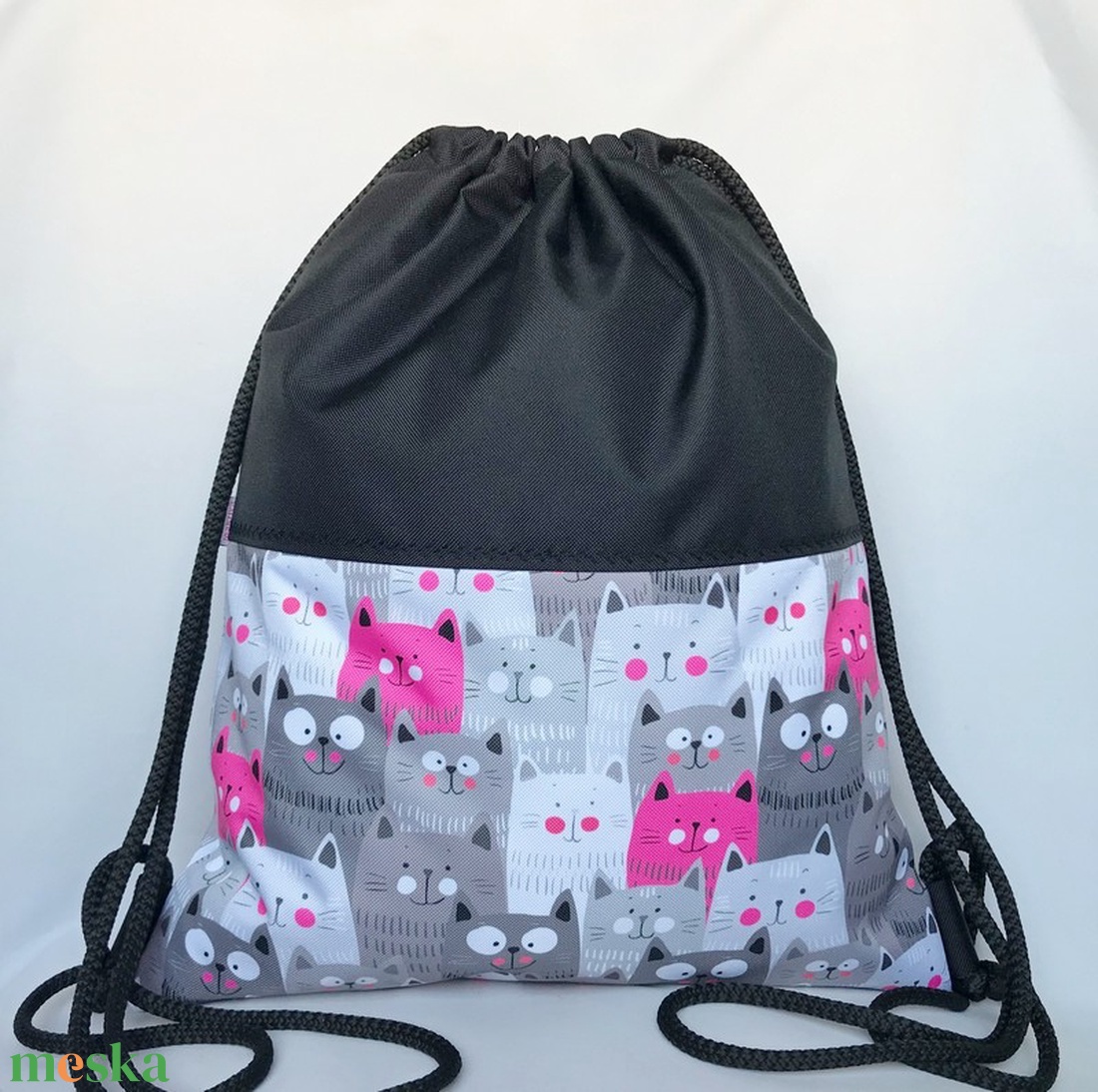 Sok Cica Vízlepergető Hátizsák  - táska & tok - hátizsák - tornazsák, gymbag - Meska.hu