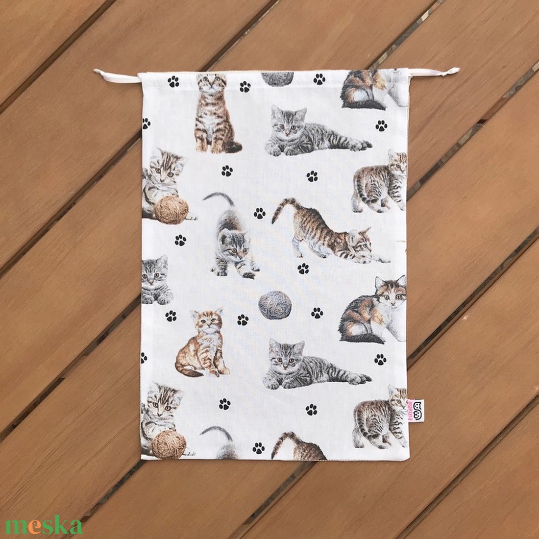 Cica Mintás Hálós Ökozsák Nagy L - táska & tok - bevásárlás & shopper táska - zöldség/gyümölcs zsák - Meska.hu Cica Mintás Hálós Ökozsák Nagy L - táska & tok - bevásárlás & shopper táska - zöldség/gyümölcs zsák - Meska.hu