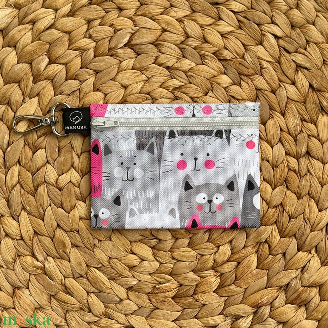 Karabineres Vízálló Mini Neszesszer Sok Cica - táska & tok - neszesszer - Meska.hu