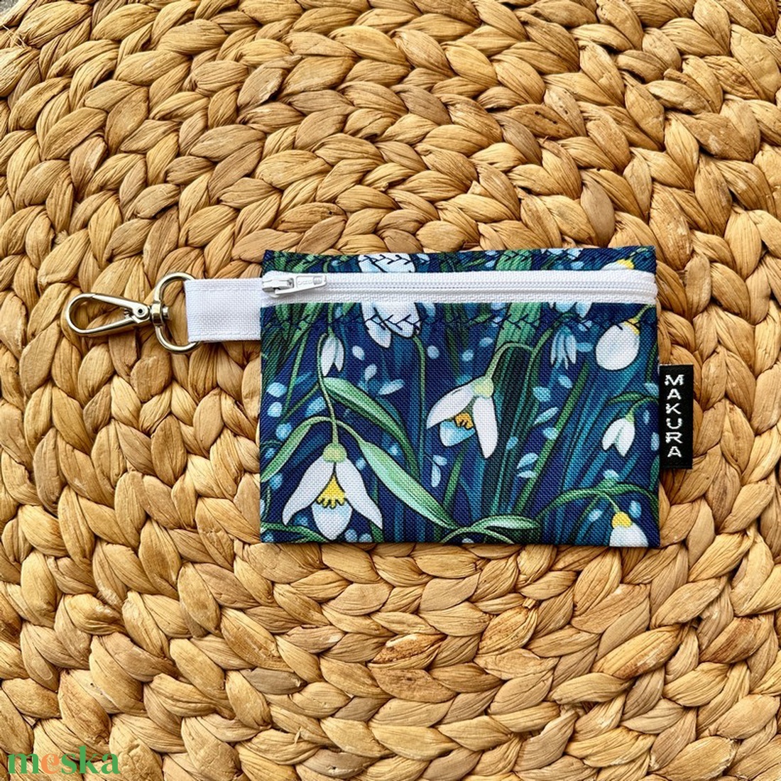 Karabineres Vízálló Mini Neszesszer Hóvirág - táska & tok - neszesszer - Meska.hu