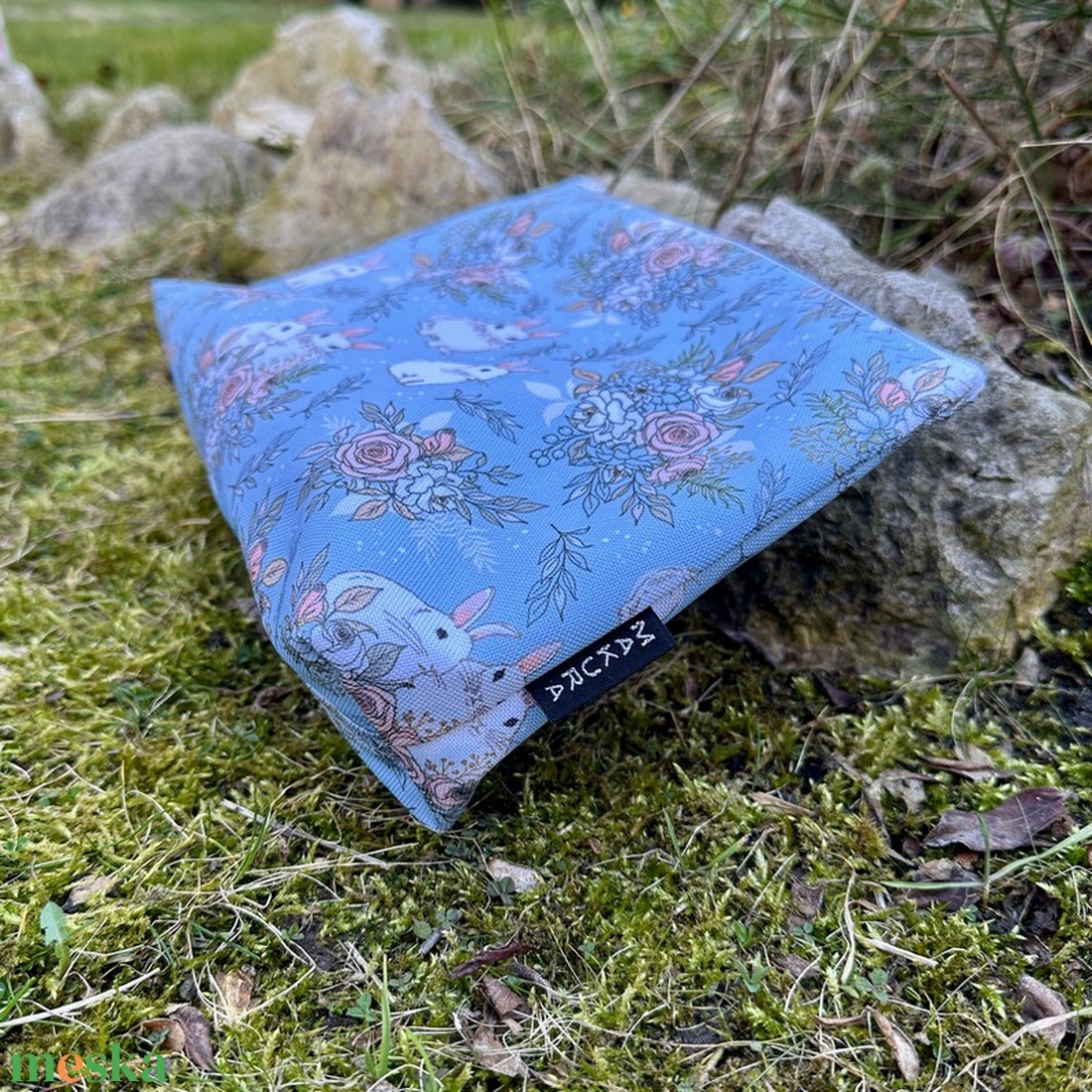 Nagyméretű Vízálló Neszesszer Kék Nyuszis - táska & tok - neszesszer - Meska.hu