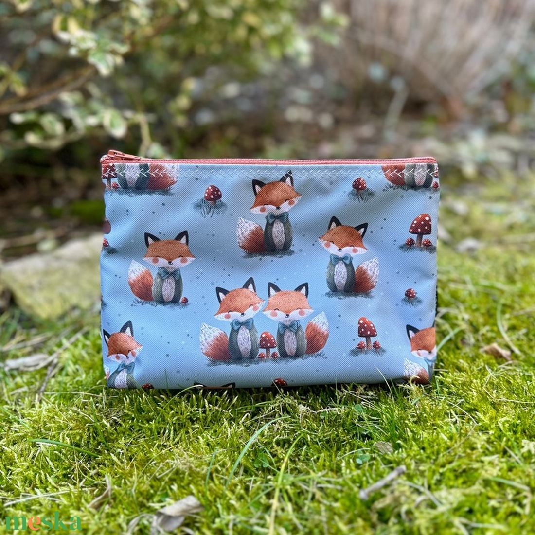 Nagyméretű Vízálló Neszesszer Rókák - táska & tok - neszesszer - Meska.hu