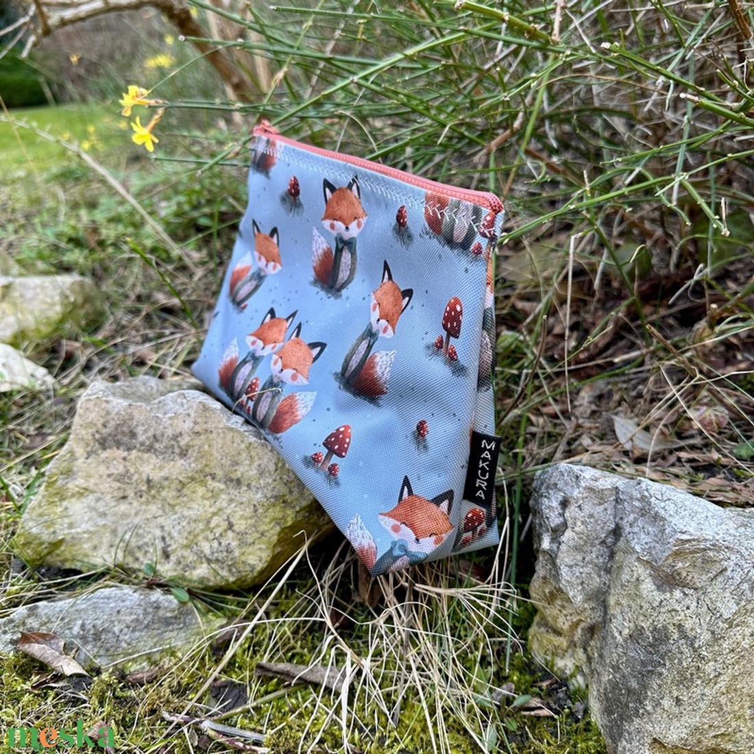 Nagyméretű Vízálló Neszesszer Rókák - táska & tok - neszesszer - Meska.hu