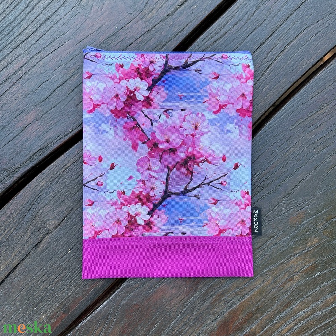 Cipzáras Könyvtok Neszesszer Cseresznyevirág - könyv & zene - könyvtok - Meska.hu