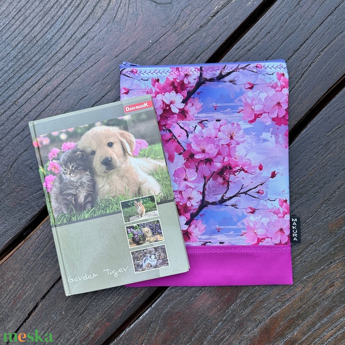 Cipzáras Könyvtok Neszesszer Cseresznyevirág - könyv & zene - könyvtok - Meska.hu