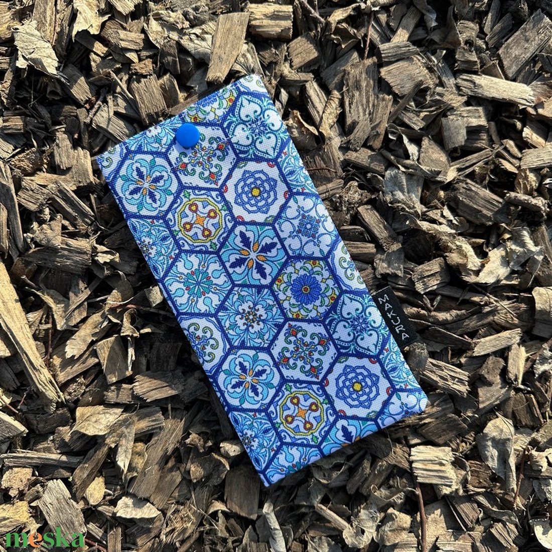 Szemüvegtok Kék Csempe Minta - táska & tok - pénztárca & más tok - szemüvegtok - Meska.hu