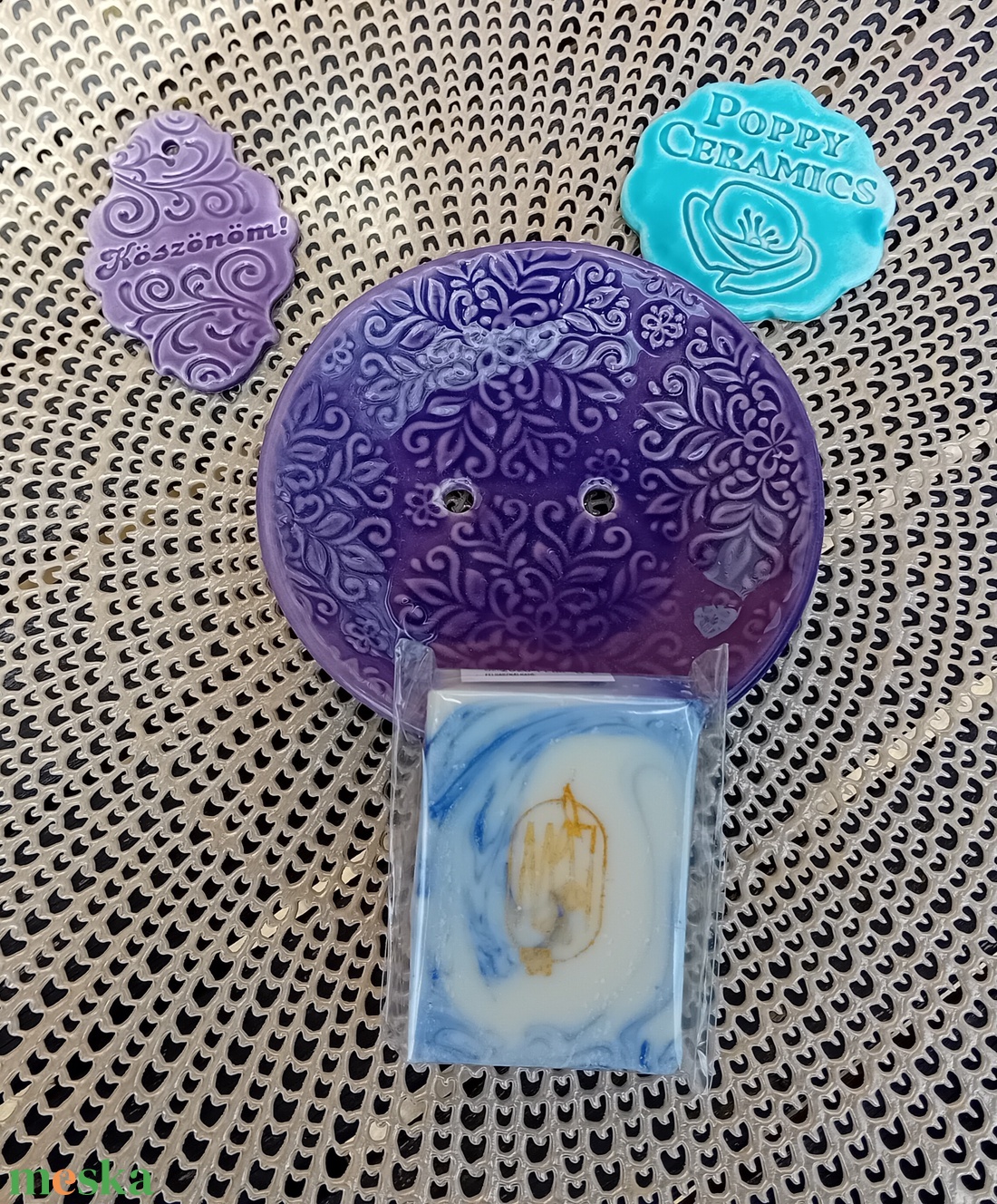 Mandala mintás kerámia szappantartó, lila - otthon & életmód - fürdőszoba - szappantartó - Meska.hu Mandala mintás kerámia szappantartó, lila - otthon & életmód - fürdőszoba - szappantartó - Meska.hu