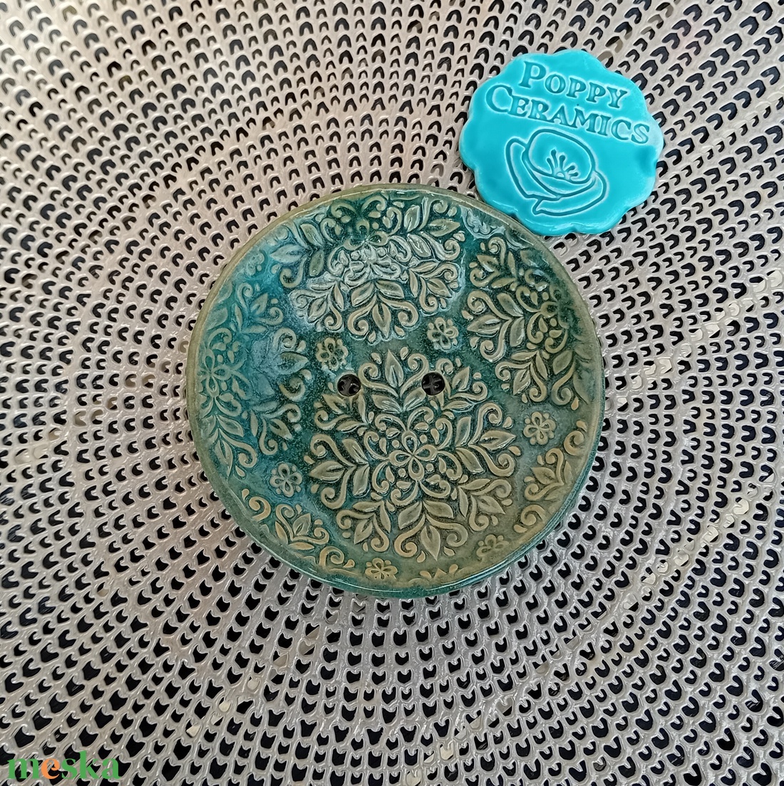 Mandala mintás kerámia szappantartó, zsálya - otthon & életmód - fürdőszoba - szappantartó - Meska.hu Mandala mintás kerámia szappantartó, zsálya - otthon & életmód - fürdőszoba - szappantartó - Meska.hu