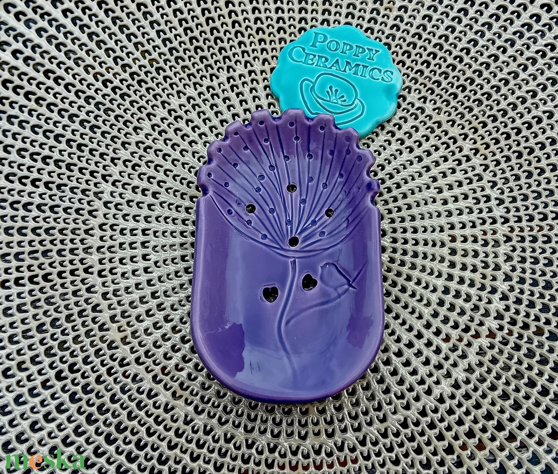 Pitypang mintás  szappantartó, lila - otthon & életmód - fürdőszoba - szappantartó - Meska.hu Pitypang mintás  szappantartó, lila - otthon & életmód - fürdőszoba - szappantartó - Meska.hu