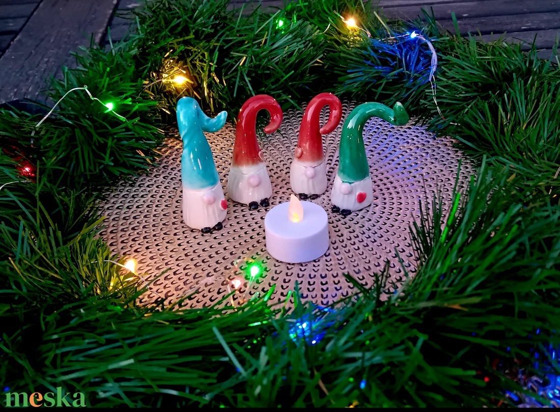 Kerámia manó, manócskák - esküvő - dekoráció - asztaldísz - Meska.hu