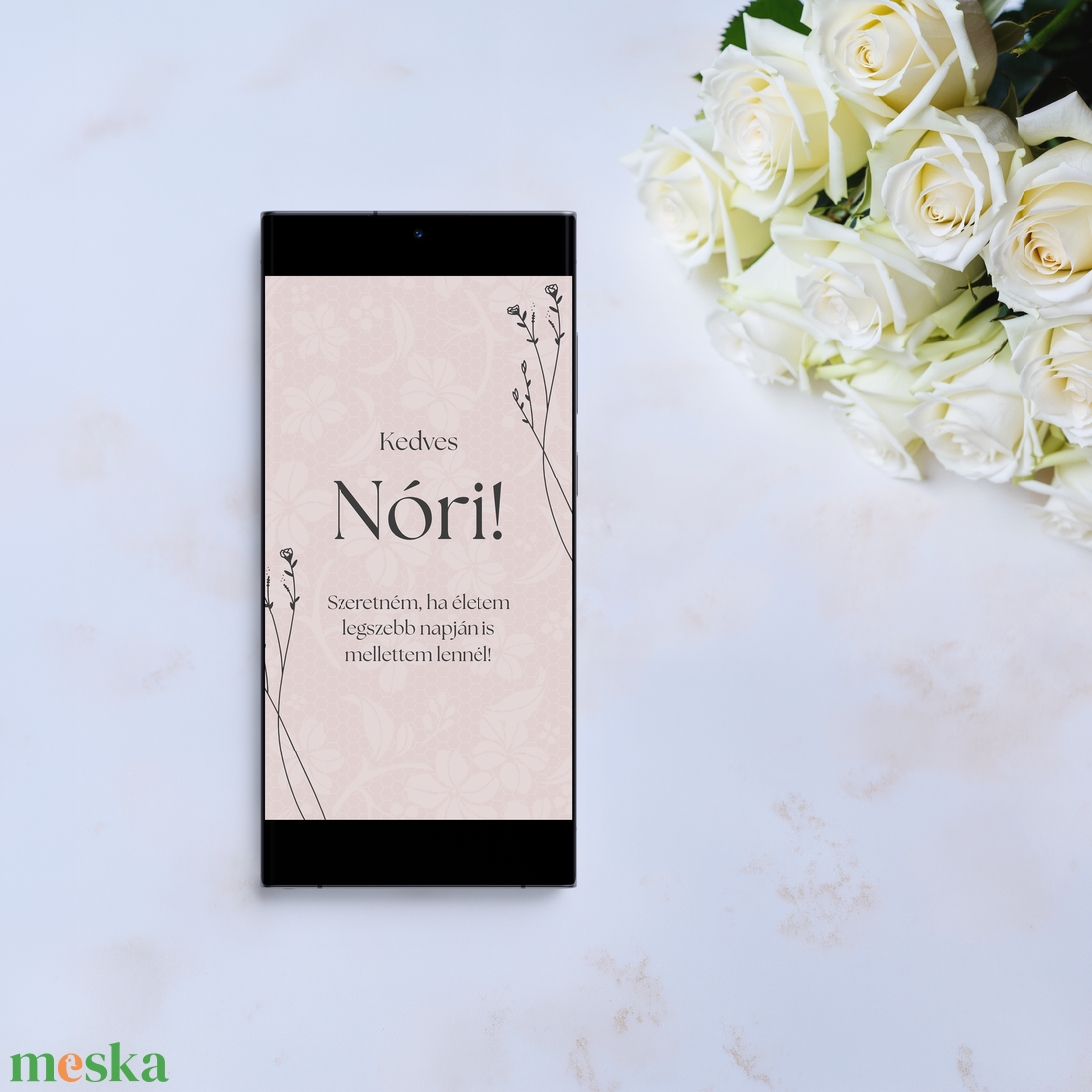 Digitális animált koszorúslány vagy tanú felkérő - esküvő - meghívó & kártya - meghívó - Meska.hu