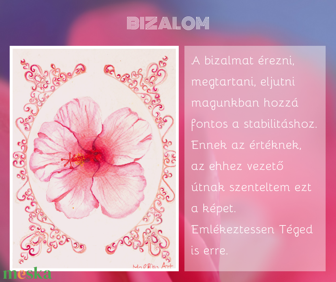 BIZALOM akvarell nyomat print - otthon & életmód - dekoráció - kép & falikép - kép & falikép - Meska.hu