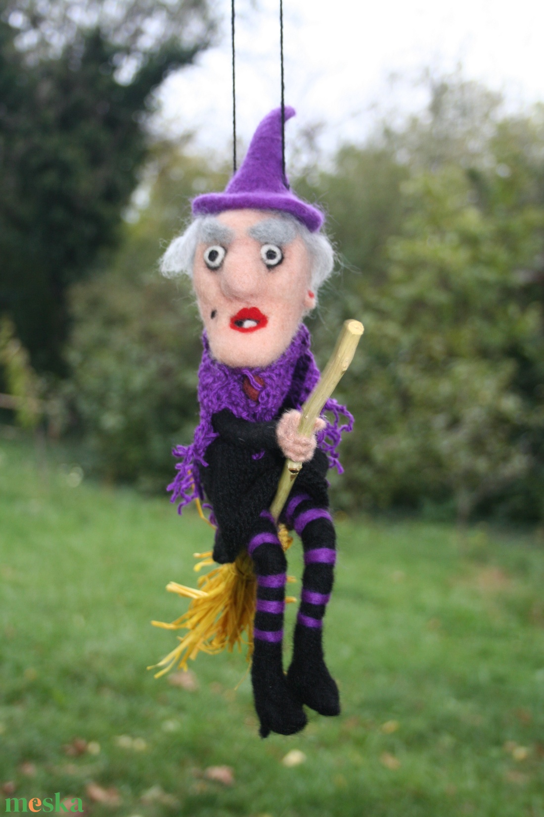  Halloween boszi banya dekoráció - otthon & életmód - dekoráció - dísztárgy - Meska.hu