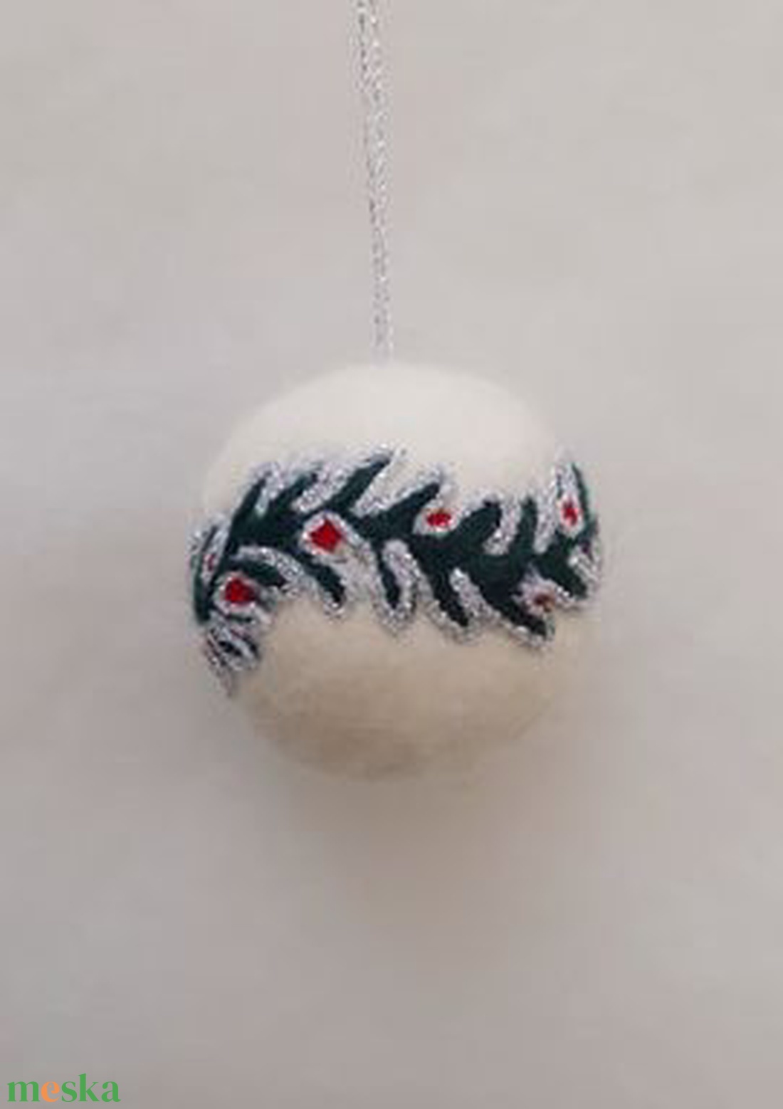 Nemezelt gömb, karácsonyi dísz - karácsony - karácsonyi lakásdekoráció - karácsonyfadíszek - Meska.hu