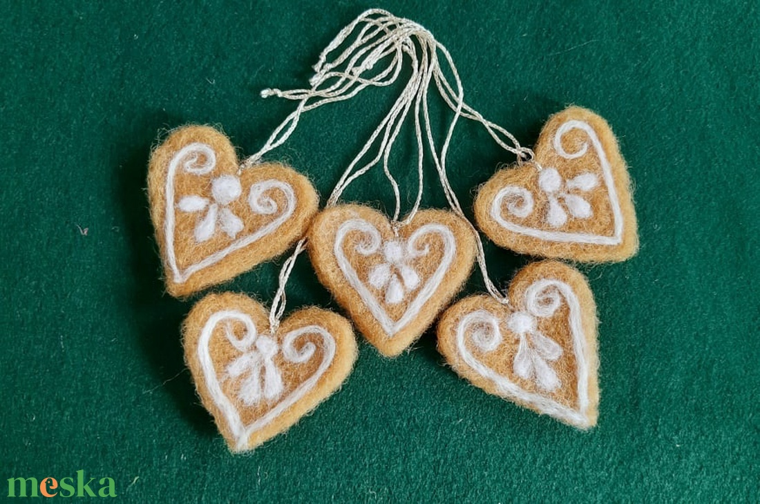 Karácsonyi Mézi dísz  öt darabos szett  (6 ) - karácsony - karácsonyi lakásdekoráció - karácsonyfadíszek - Meska.hu