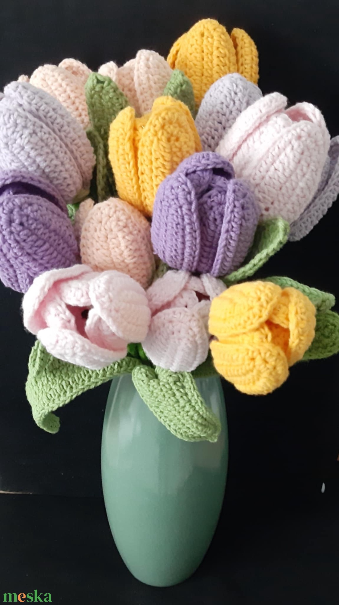 Színes tulipánok megrendelésre - 15 db - otthon & életmód - dekoráció - dísztárgy - Meska.hu