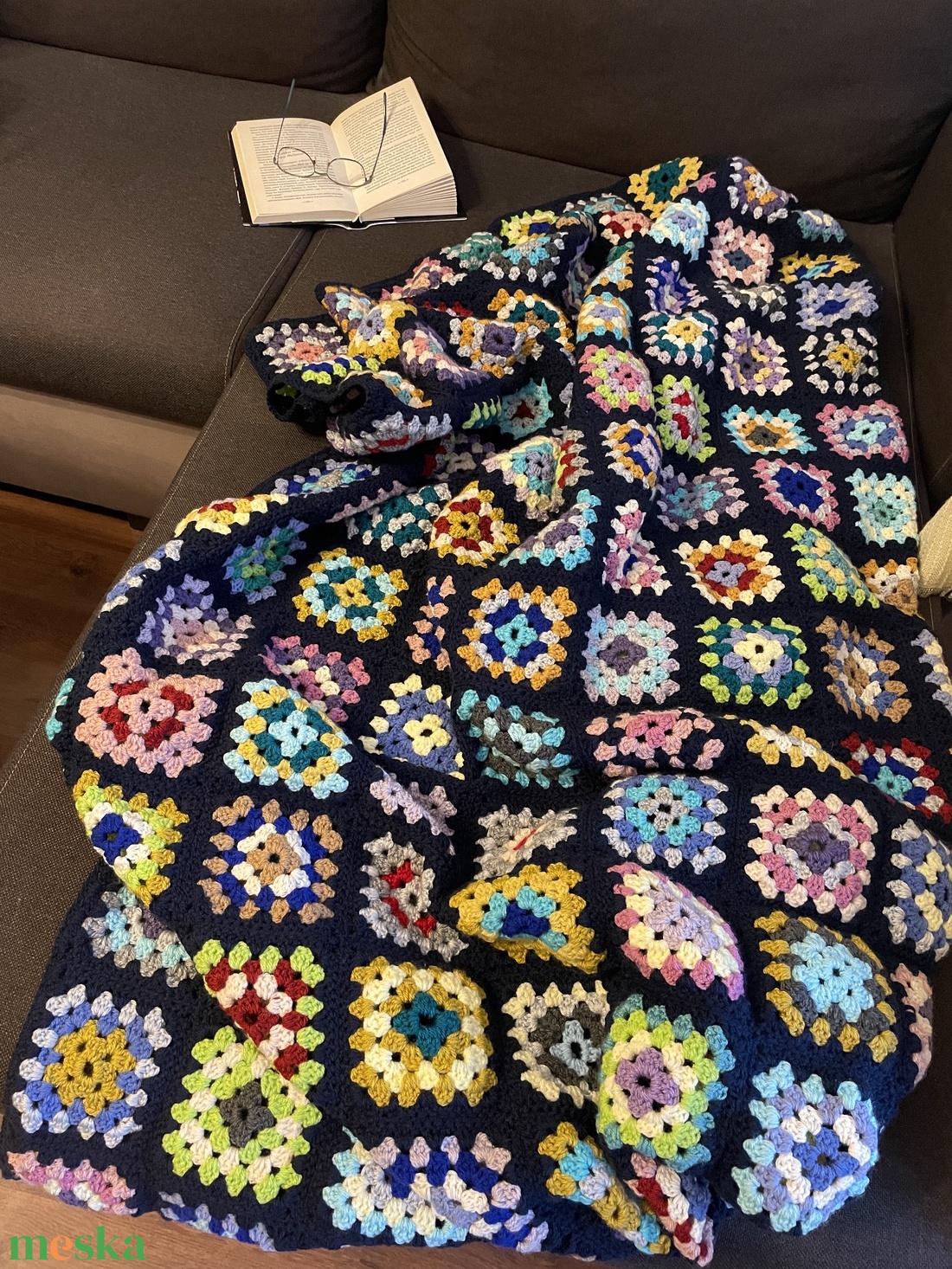 Horgolt takaró - otthon & életmód - lakástextil - felnőtt takaró, pléd - Meska.hu