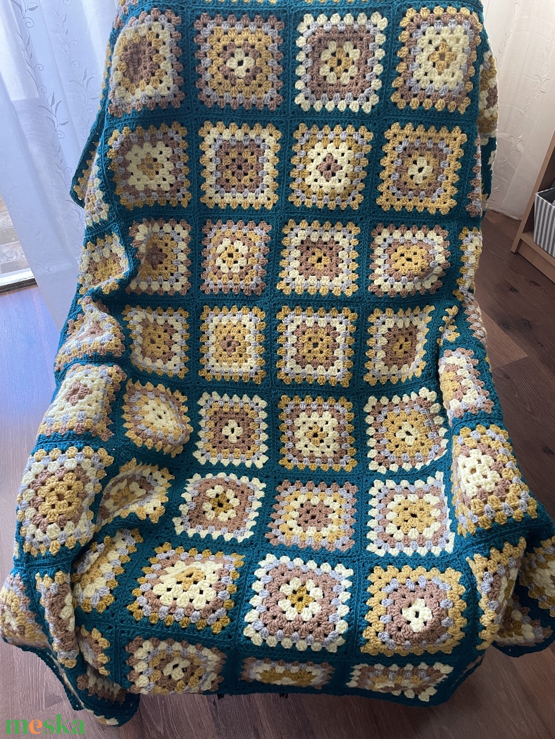 Horgolt takaró - otthon & életmód - lakástextil - felnőtt takaró, pléd - Meska.hu