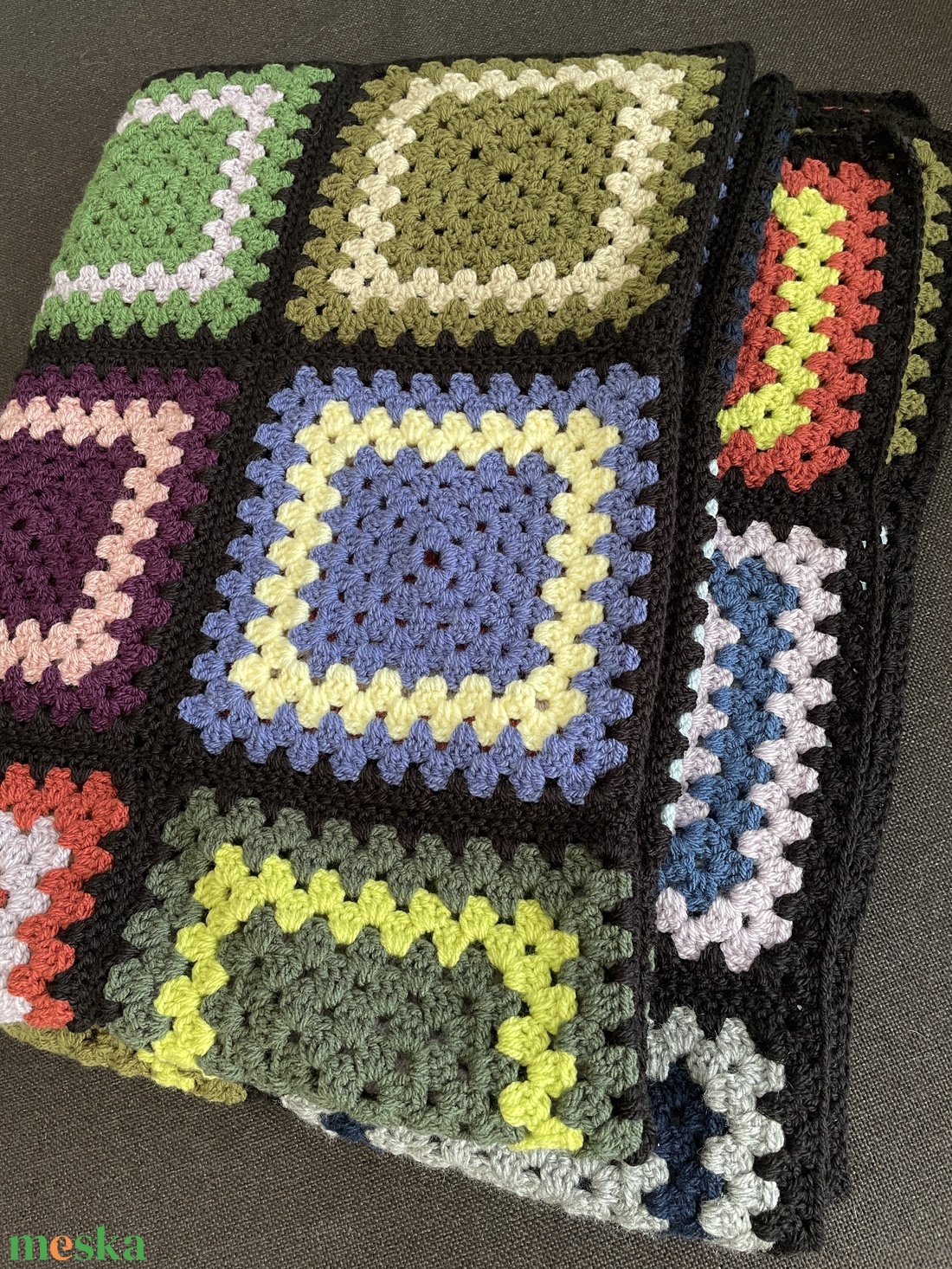 Horgolt takaró - otthon & életmód - lakástextil - felnőtt takaró, pléd - Meska.hu