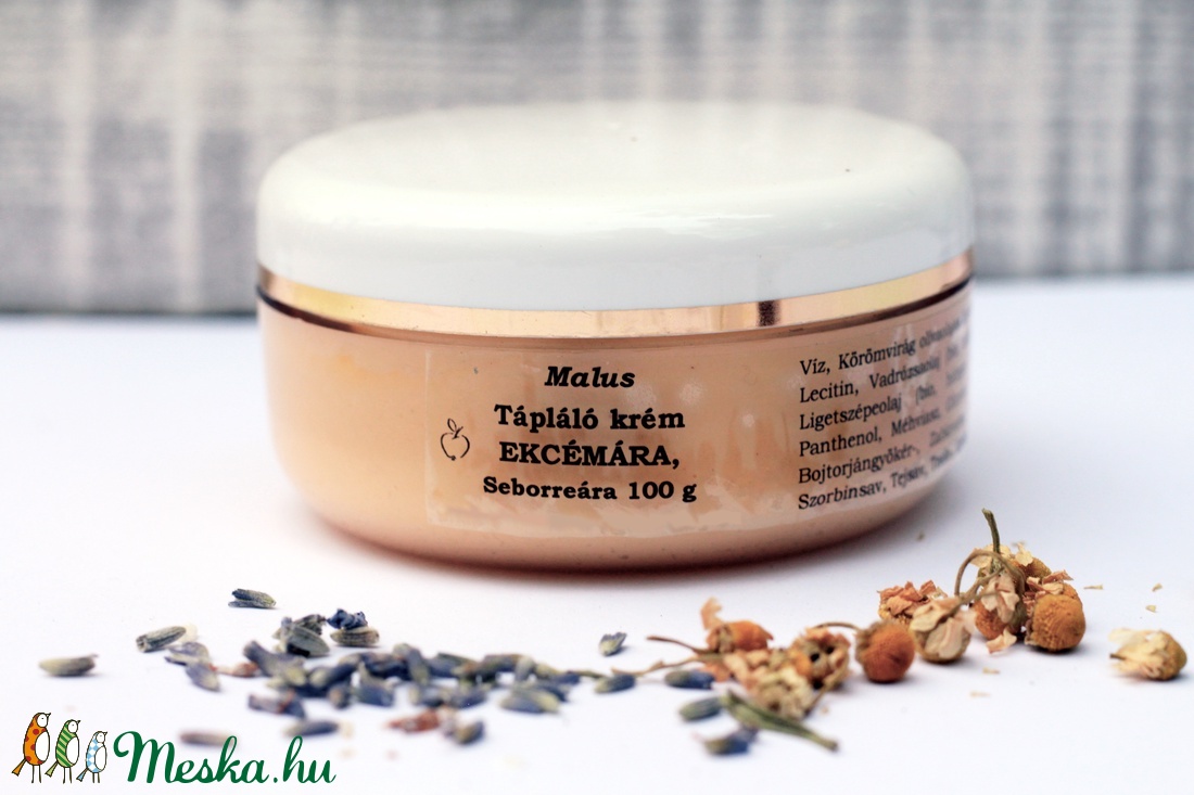 Tápláló krém ekcémára, seborreára, napégésre 100 g - szépségápolás - testápolás - speciális bőrápolás - Meska.hu