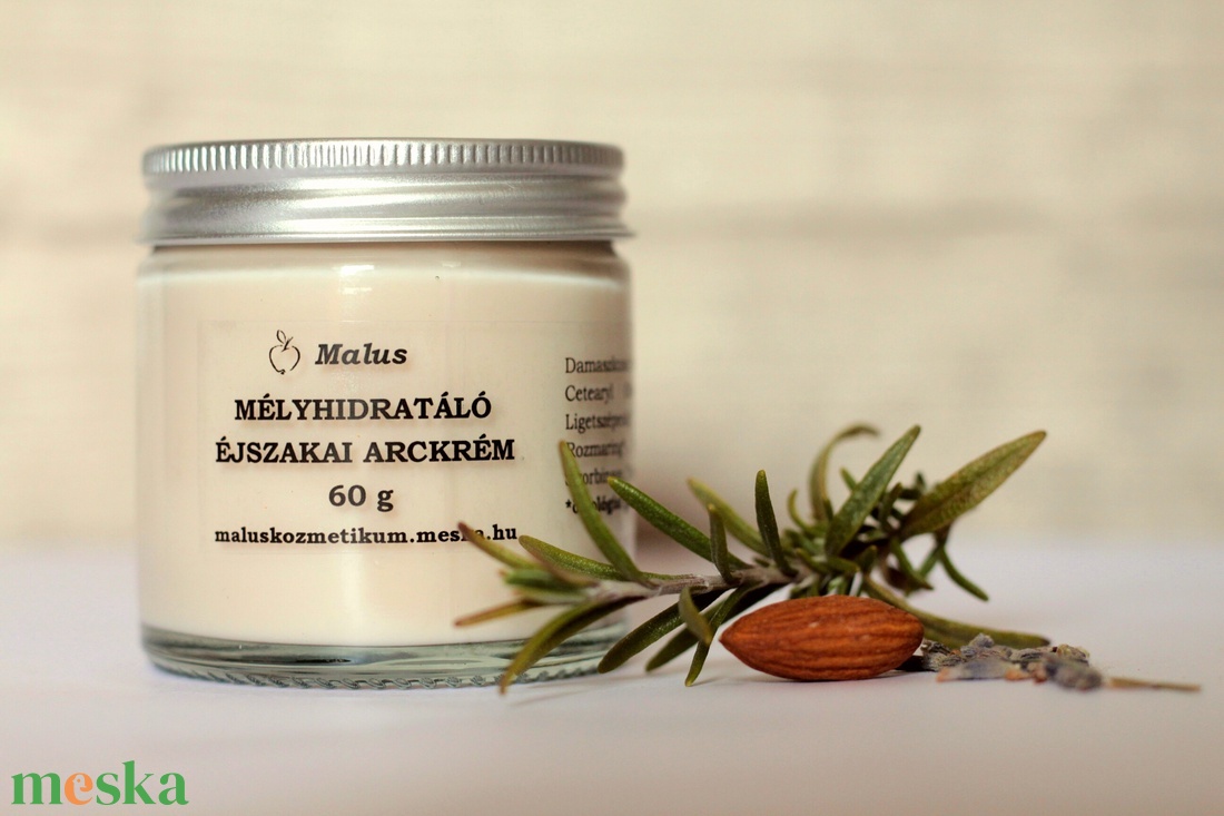 Mélyhidratáló éjszakai arckrém 60 g - szépségápolás - arcápolás - arckrém - Meska.hu