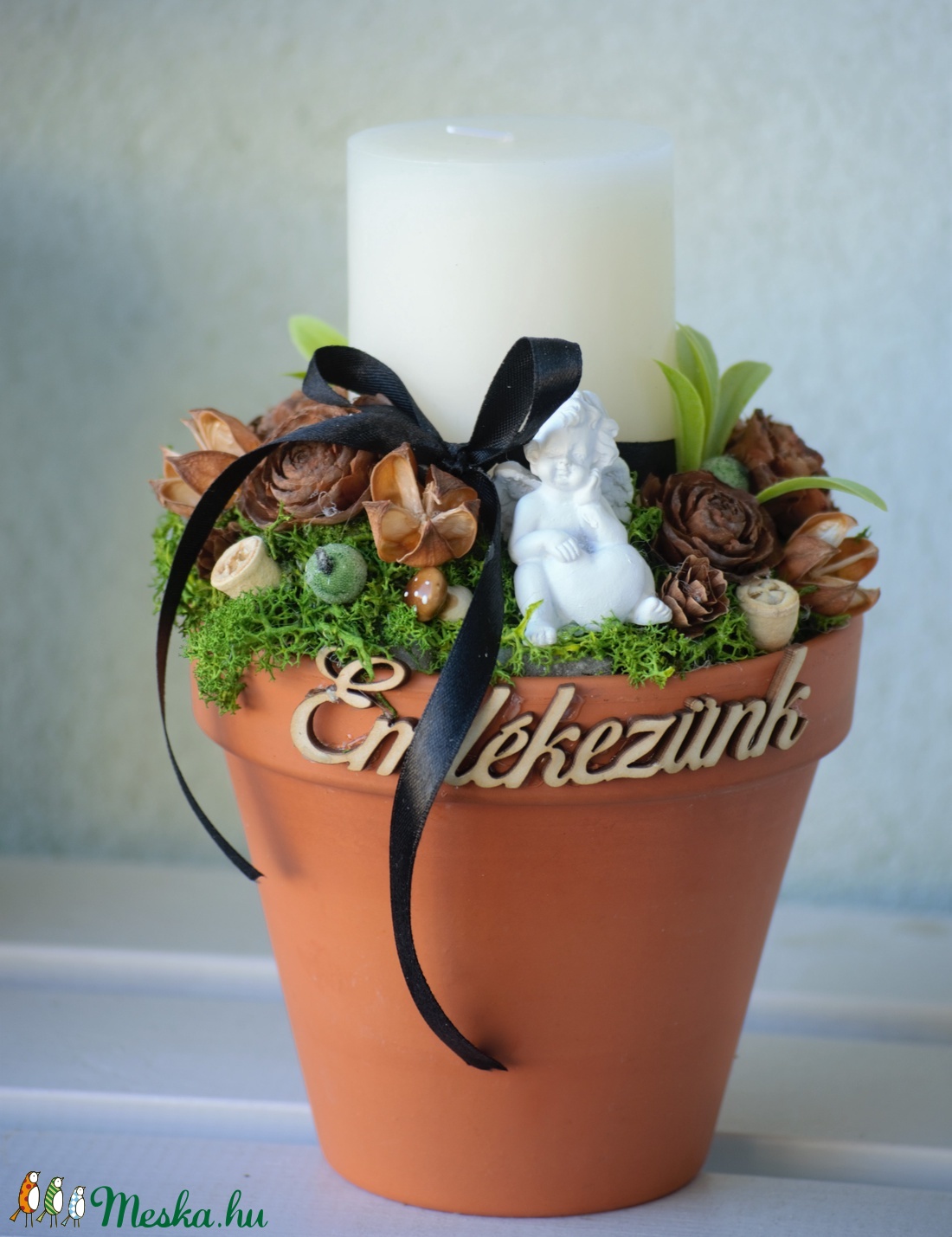 Cserepes sírdísz, kegyeli dekoráció - otthon & életmód - vallás - temetkezési tárgy - Meska.hu Cserepes sírdísz, kegyeli dekoráció - otthon & életmód - vallás - temetkezési tárgy - Meska.hu