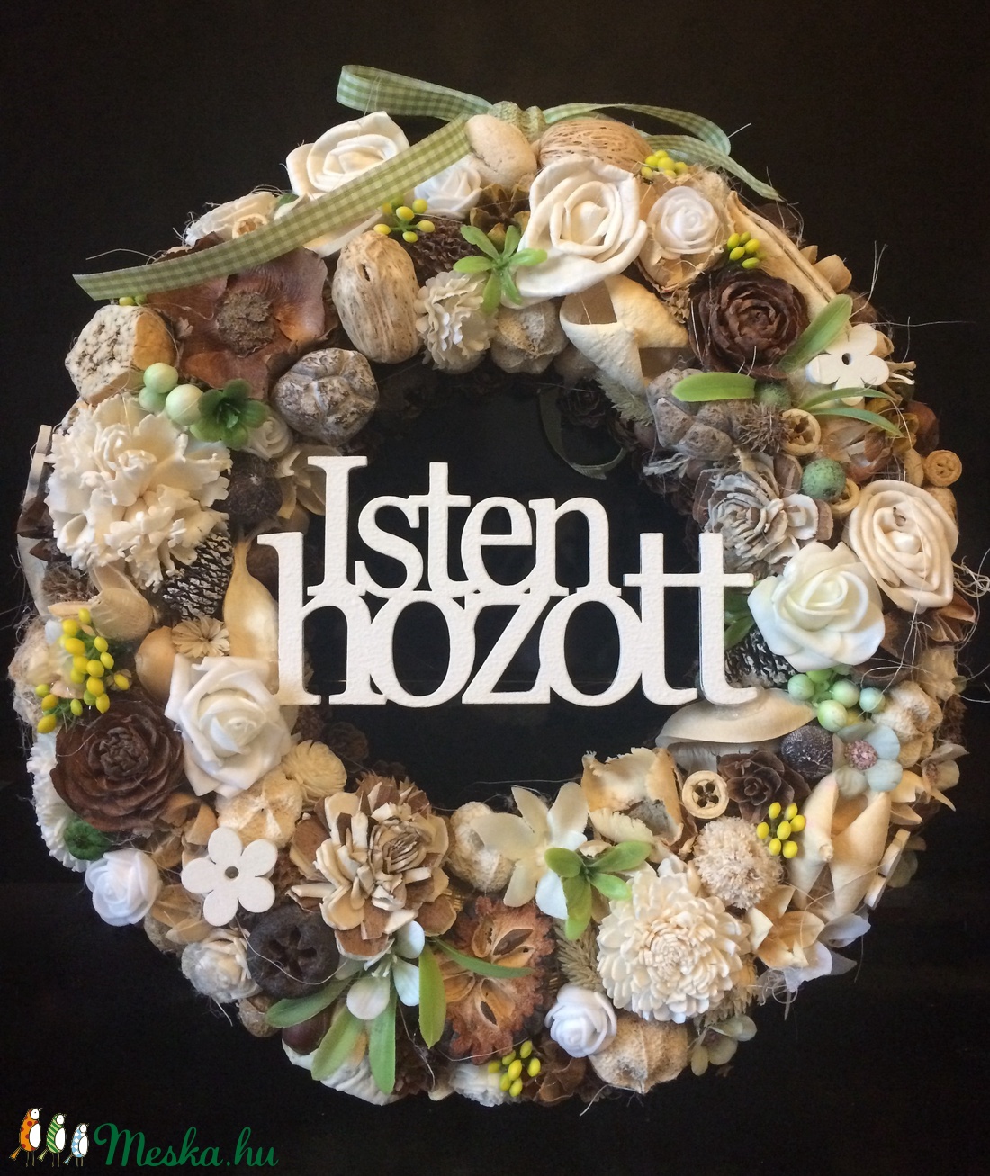 Vendégváró koszorú - otthon & életmód - dekoráció - Meska.hu Vendégváró koszorú - otthon & életmód - dekoráció - Meska.hu