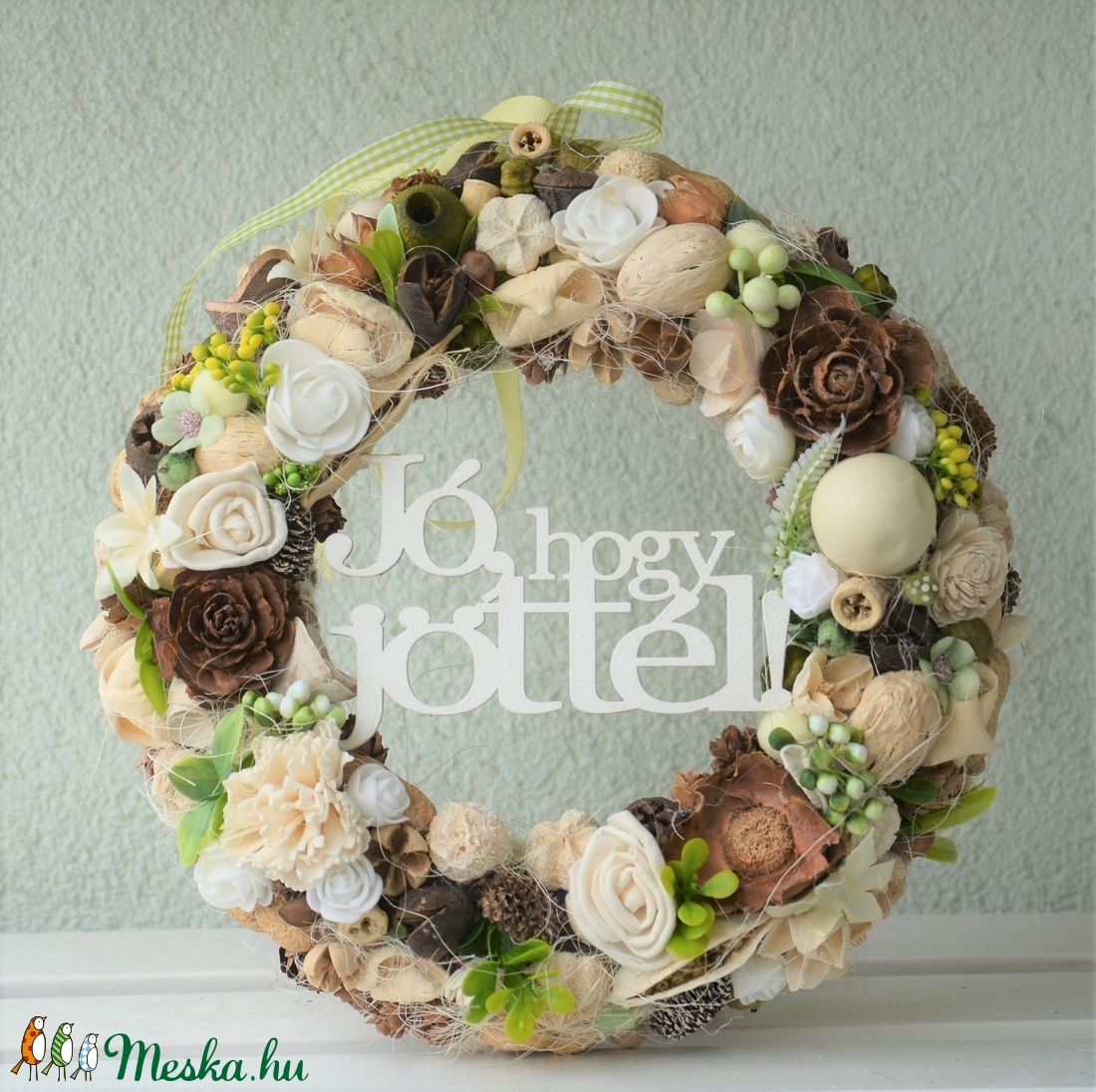 Vendégváró koszorú - otthon & életmód - dekoráció - Meska.hu Vendégváró koszorú - otthon & életmód - dekoráció - Meska.hu