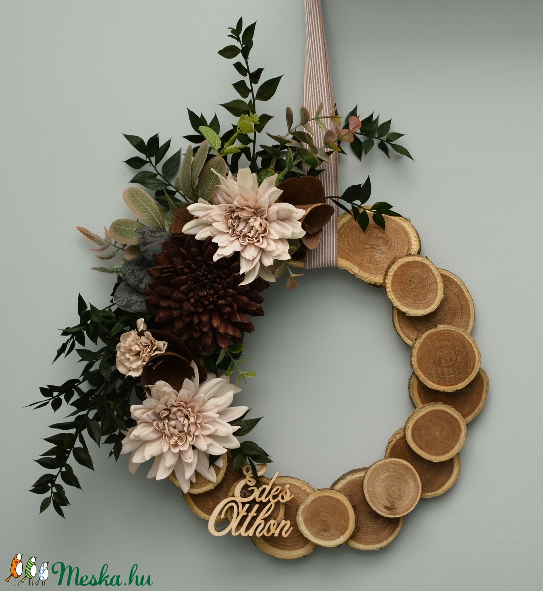 Őszi koszorú faszeletekre álmodva - otthon & életmód - dekoráció - Meska.hu Őszi koszorú faszeletekre álmodva - otthon & életmód - dekoráció - Meska.hu