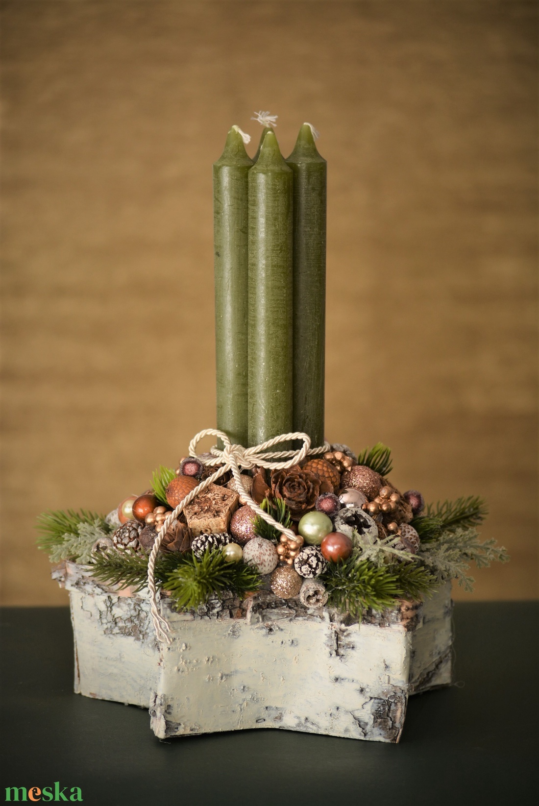 Rusztikus adventi asztaldísz - karácsony - adventi díszek - adventi asztaldísz - Meska.hu Rusztikus adventi asztaldísz - karácsony - adventi díszek - adventi asztaldísz - Meska.hu