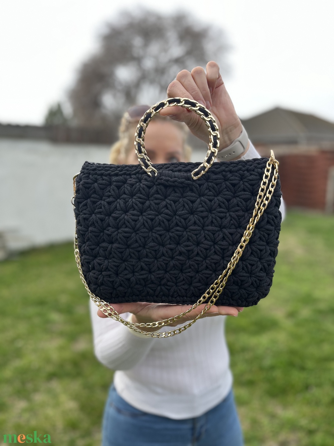 Lola horgolt elegáns, kézi- és crossbody táska - táska & tok - kézitáska & válltáska - válltáska - Meska.hu Lola horgolt elegáns, kézi- és crossbody táska - táska & tok - kézitáska & válltáska - válltáska - Meska.hu