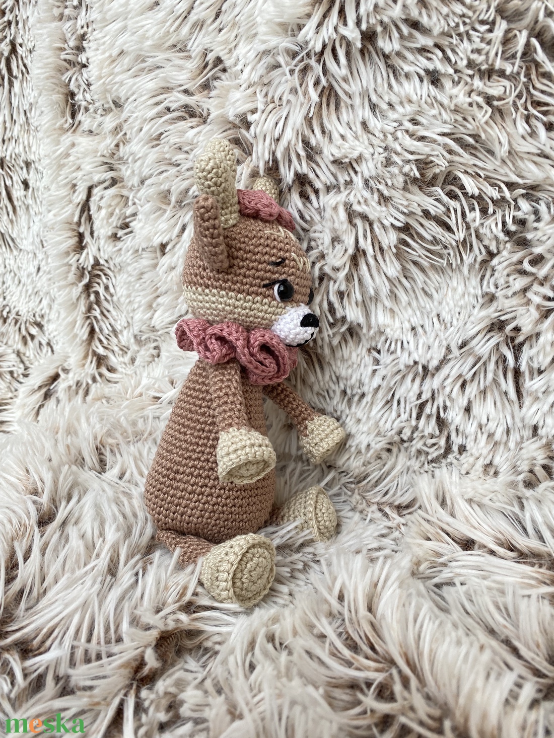 Szederke horgolt őzike, rénszarvas amigurumi - játék & sport - plüssállat & játékfigura - más figura - Meska.hu
