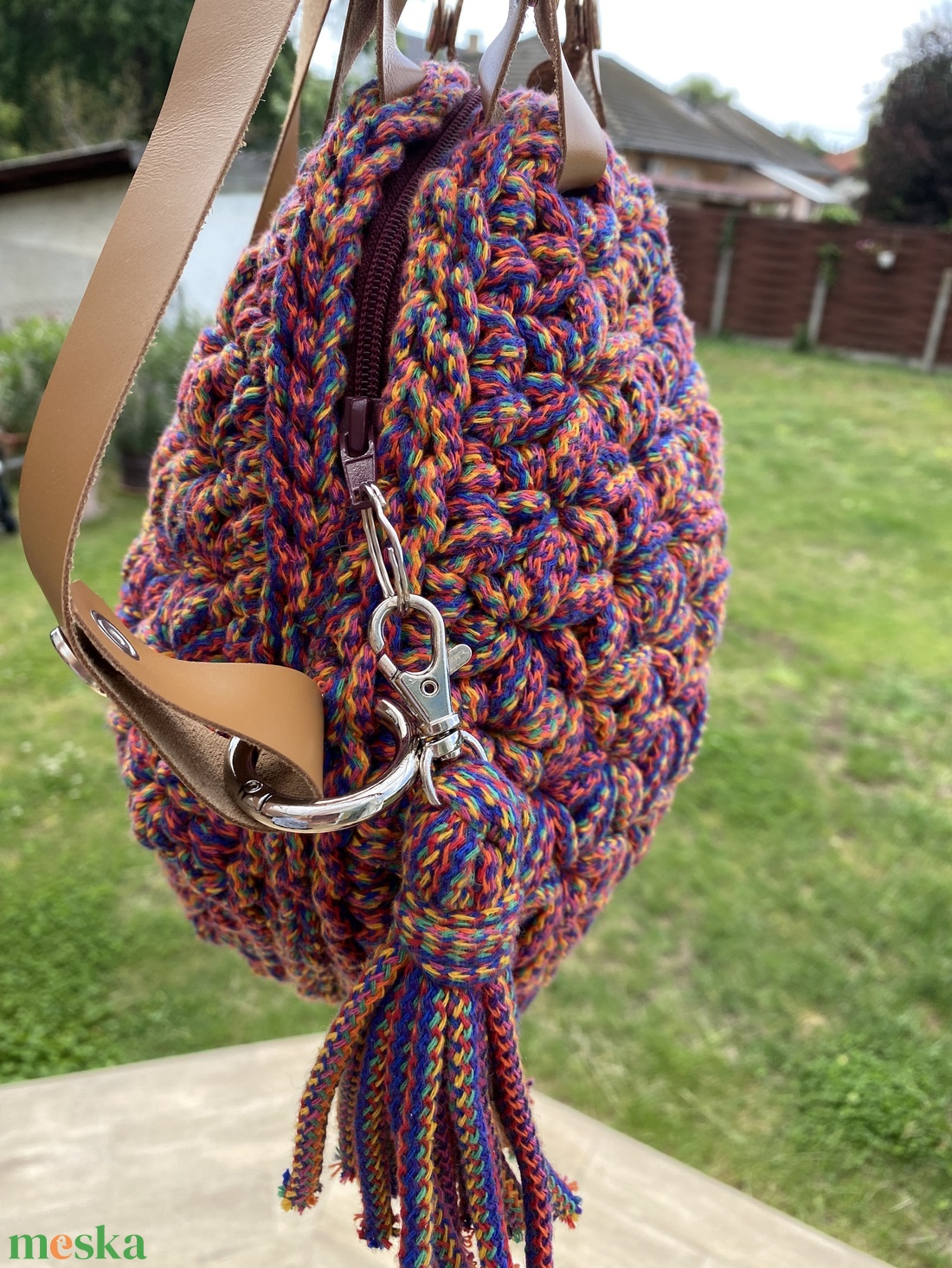 Glória horgolt kézi- és crossbody táska - táska & tok - kézitáska & válltáska - válltáska - Meska.hu