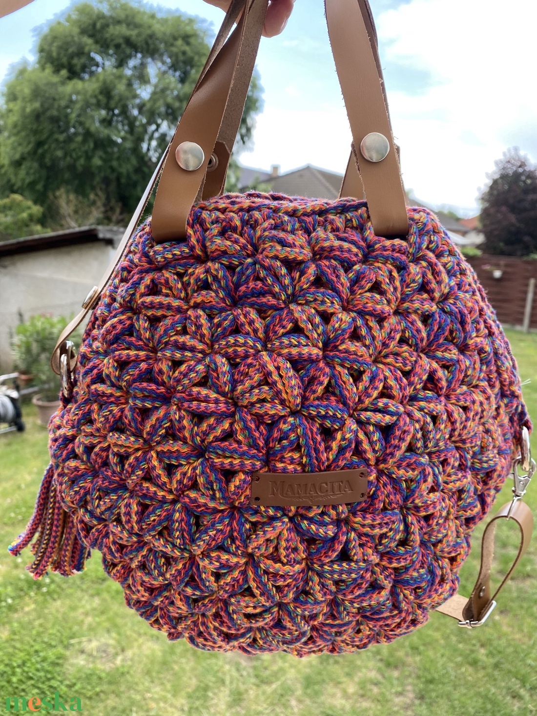 Glória horgolt kézi- és crossbody táska - táska & tok - kézitáska & válltáska - válltáska - Meska.hu