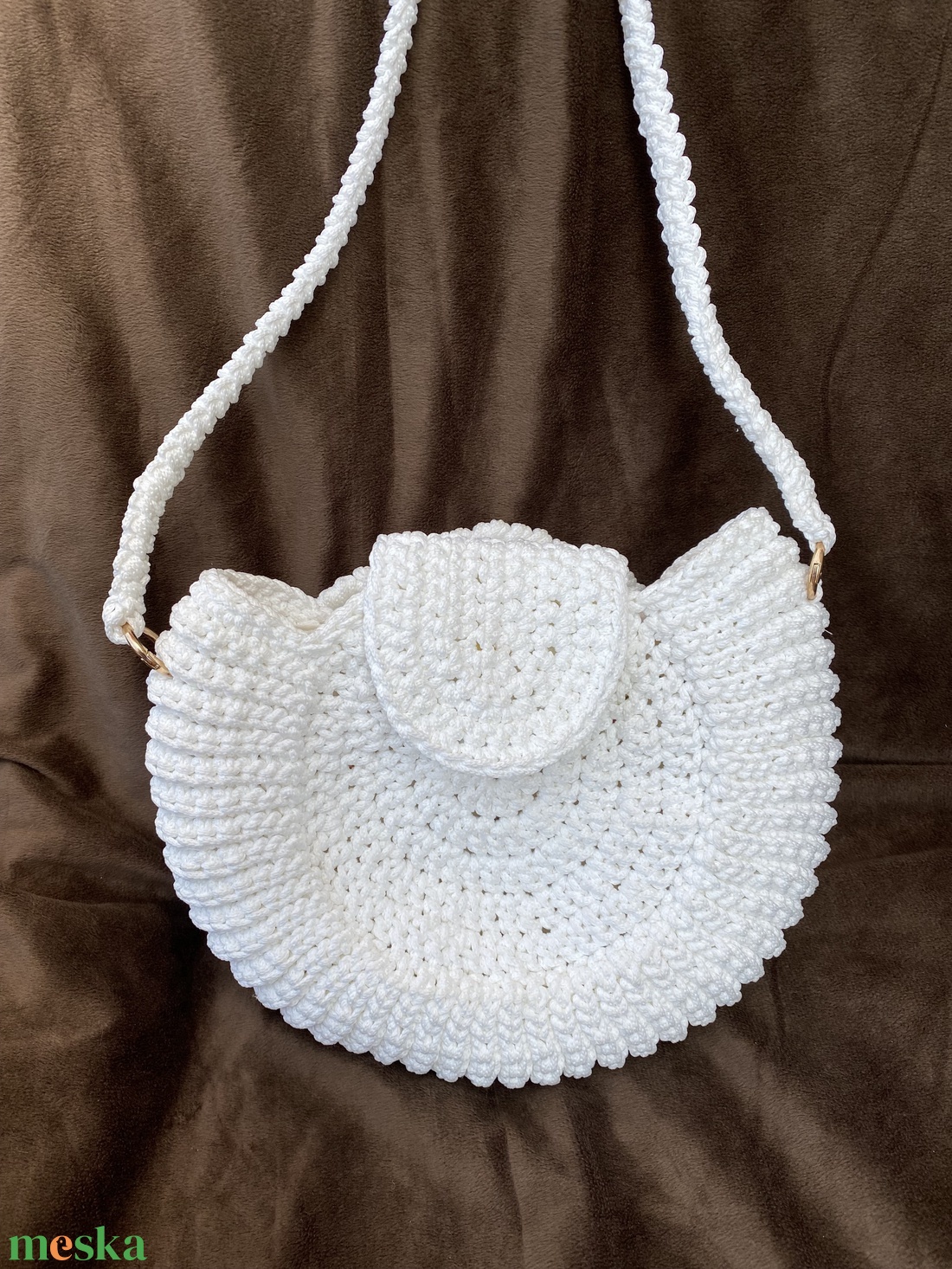 Sofia fehér horgolt crossbody táska horgolt pánttal - táska & tok - kézitáska & válltáska - válltáska - Meska.hu Sofia fehér horgolt crossbody táska horgolt pánttal - táska & tok - kézitáska & válltáska - válltáska - Meska.hu