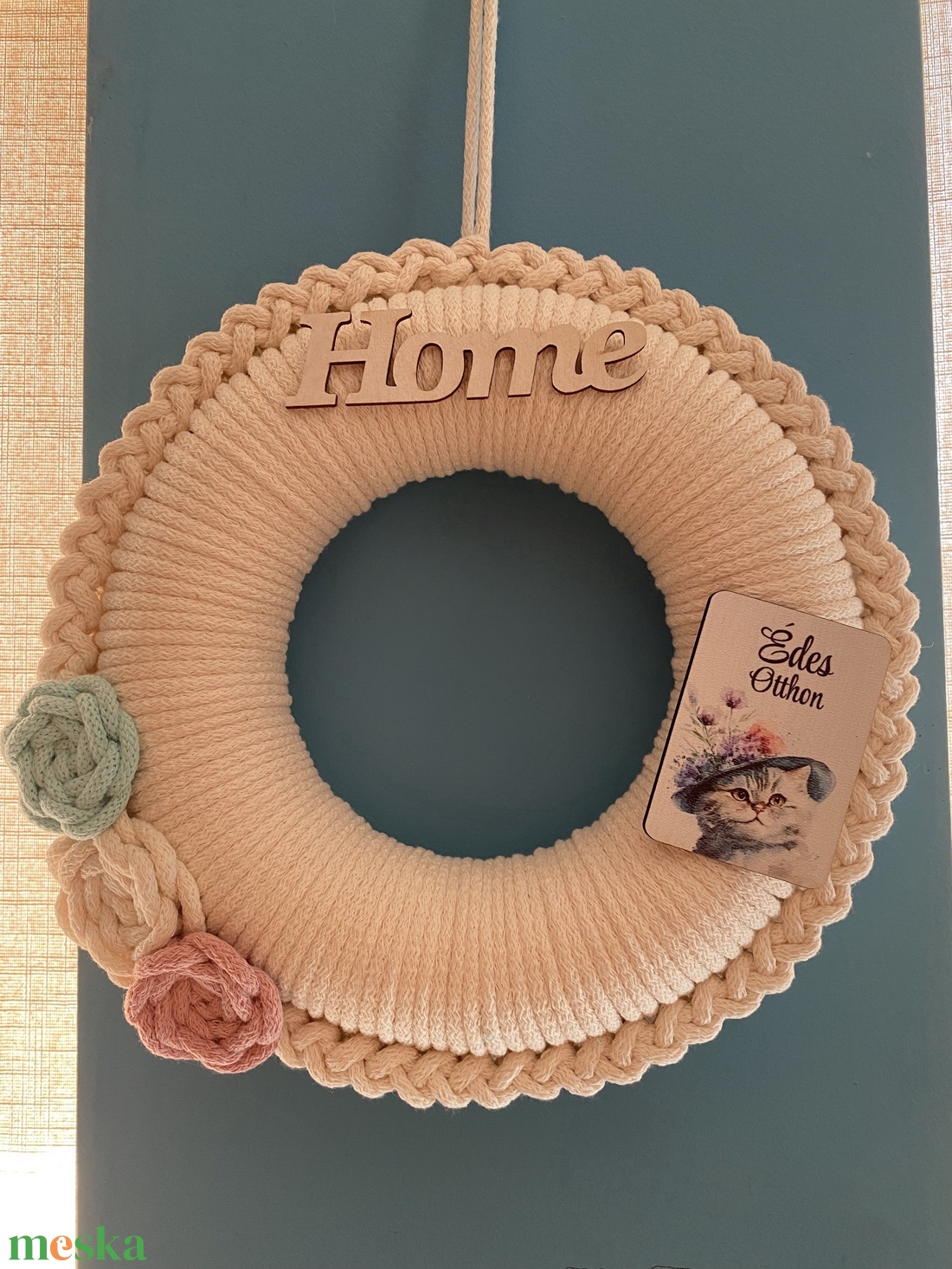 Édes Otthon ajtódísz 25 cm - otthon & életmód - dekoráció - ajtó- és ablak dekoráció - ajtódísz & kopogtató - Meska.hu Édes Otthon ajtódísz 25 cm - otthon & életmód - dekoráció - ajtó- és ablak dekoráció - ajtódísz & kopogtató - Meska.hu