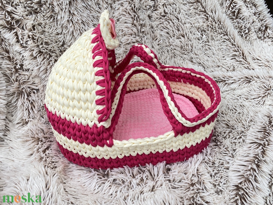 Mózeskosár, babahordozó játék 30x20cm - játék & sport - baba & babaház - babaruha, babakellék - Meska.hu Mózeskosár, babahordozó játék 30x20cm - játék & sport - baba & babaház - babaruha, babakellék - Meska.hu