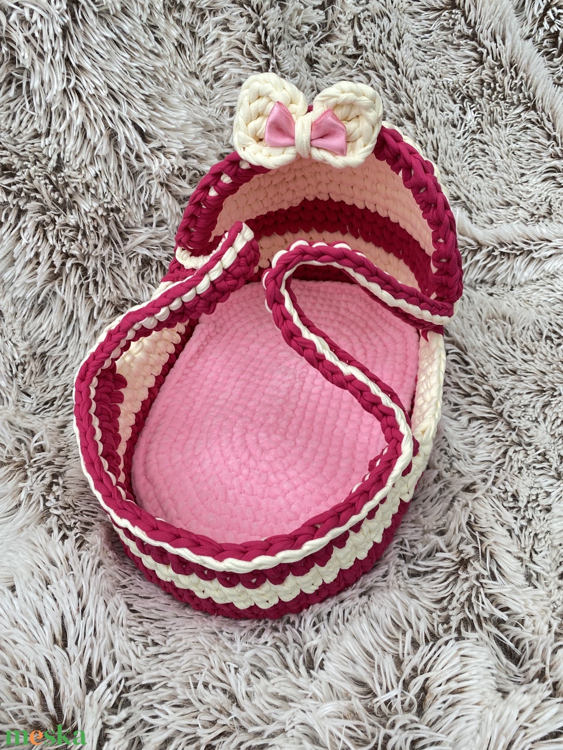 Mózeskosár, babahordozó játék 30x20cm - játék & sport - baba & babaház - babaruha, babakellék - Meska.hu Mózeskosár, babahordozó játék 30x20cm - játék & sport - baba & babaház - babaruha, babakellék - Meska.hu