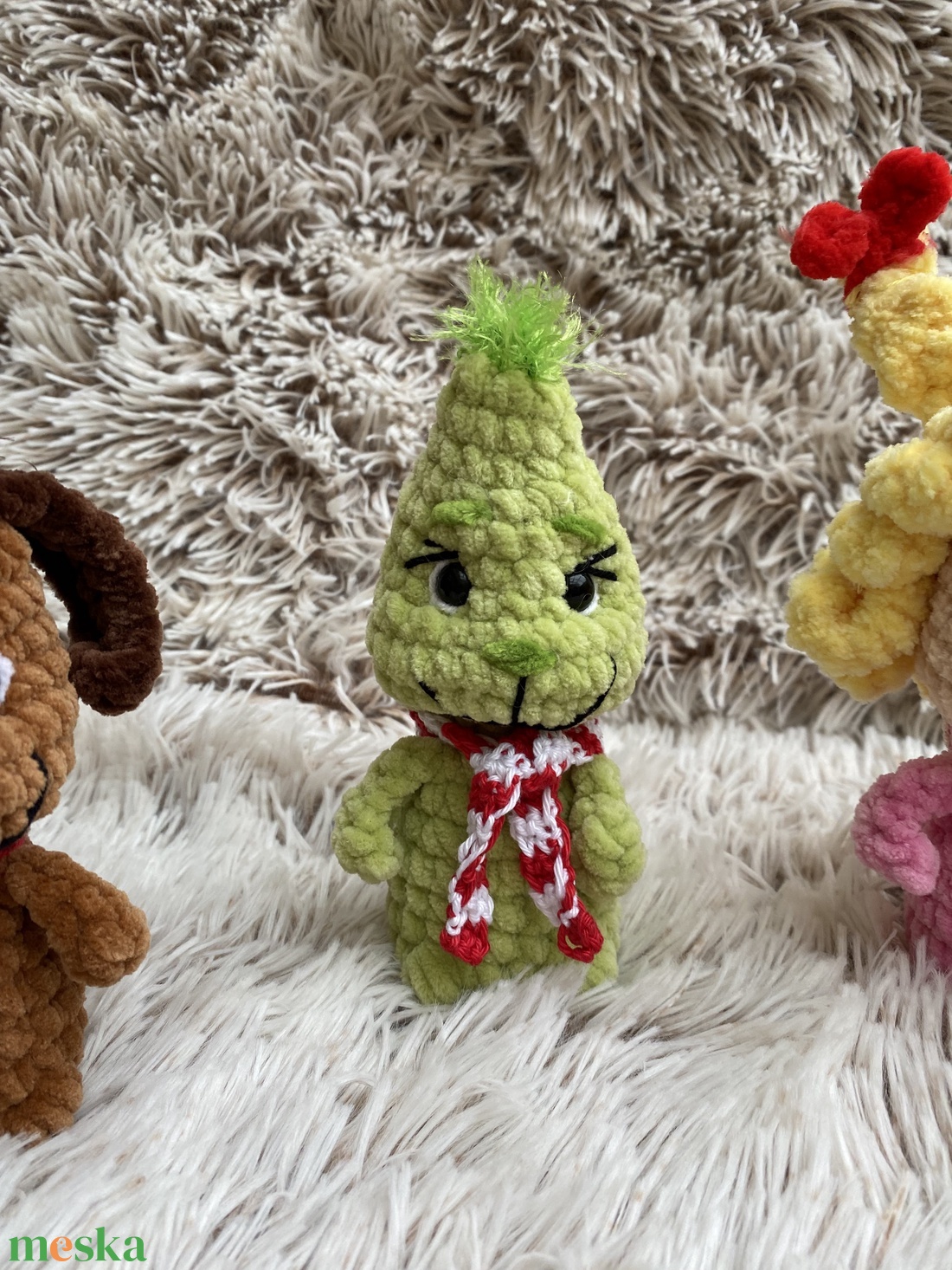 Horgolt Grincs csapat - Grincs, Max a kutyája és Cindy Lou - játék & sport - plüssállat & játékfigura - plüss mesefigurák - Meska.hu