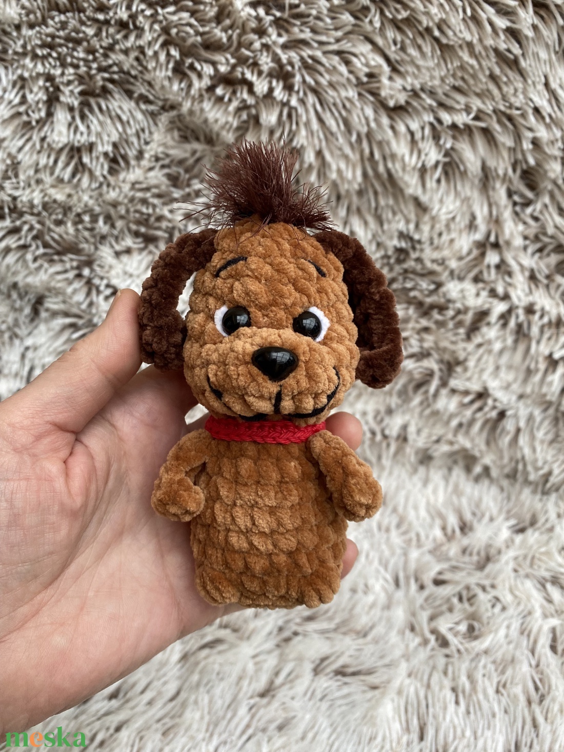 Horgolt Max kutyus - játék & sport - plüssállat & játékfigura - plüss mesefigurák - Meska.hu