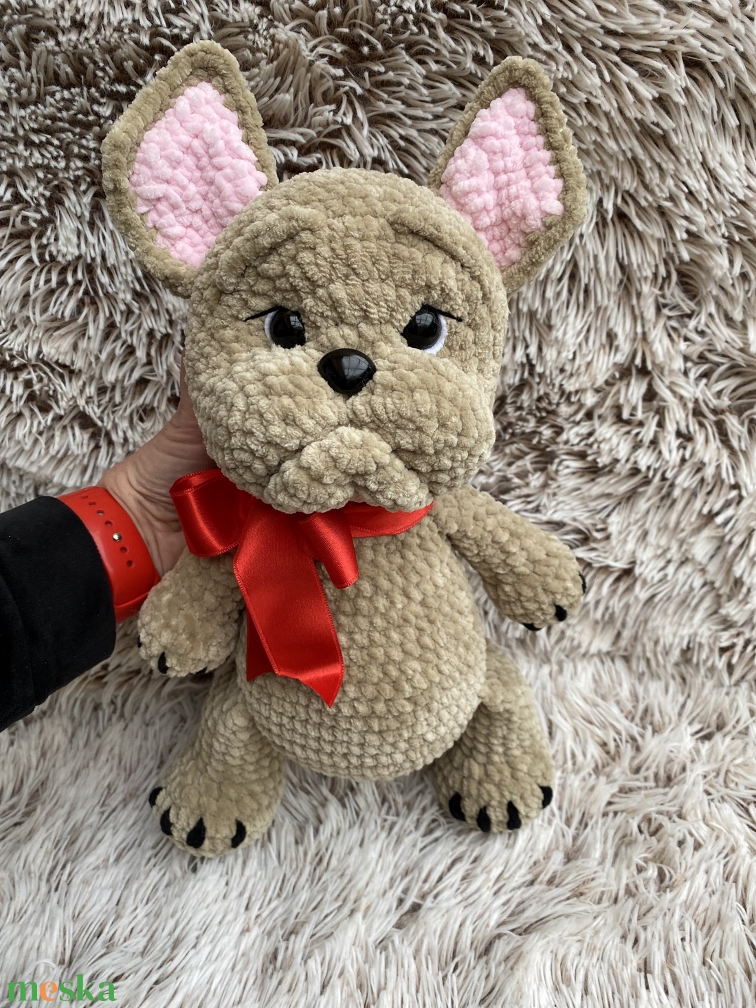 Horgolt bulldog - játék & sport - plüssállat & játékfigura - kutya - Meska.hu