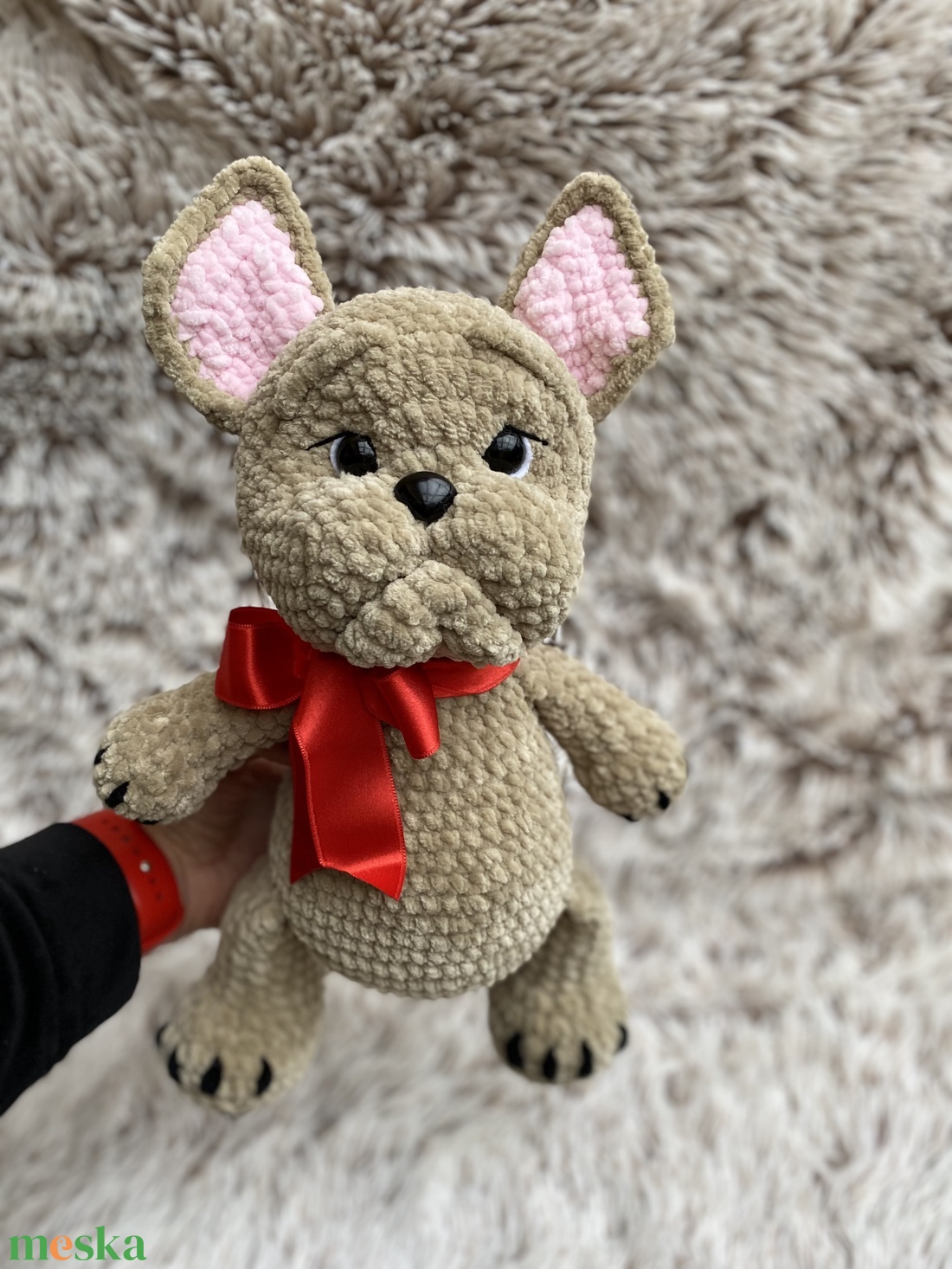 Horgolt bulldog - játék & sport - plüssállat & játékfigura - kutya - Meska.hu